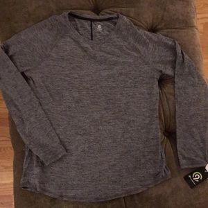 NWOT Champion long sleeve grey dry fit shirt
